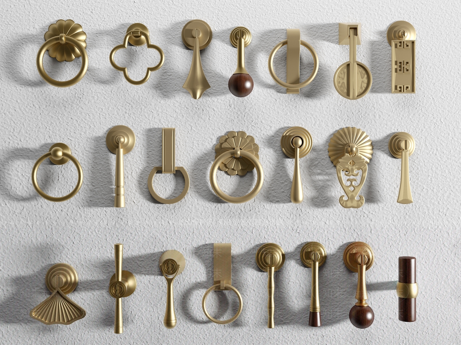 新中式拉手SU模型下载【ID:1199076408】