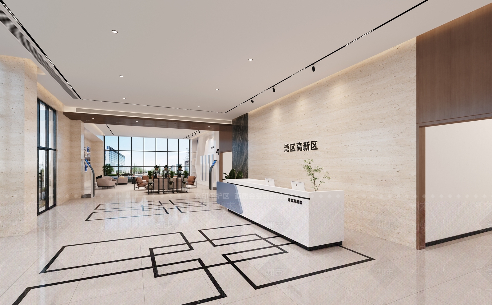 现代大厅3D模型下载【ID:1199084514】