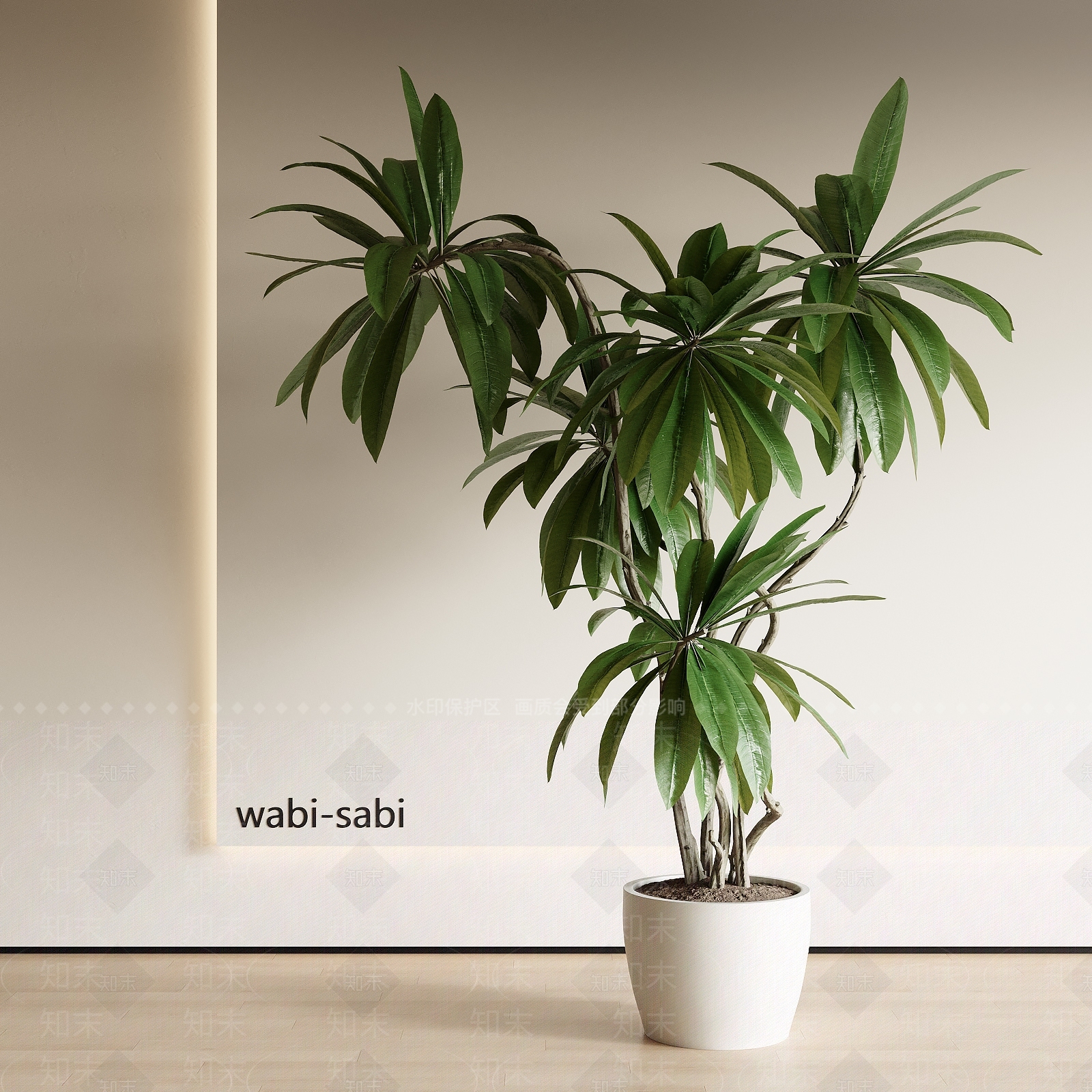盆栽3D模型下载【ID:1199093143】