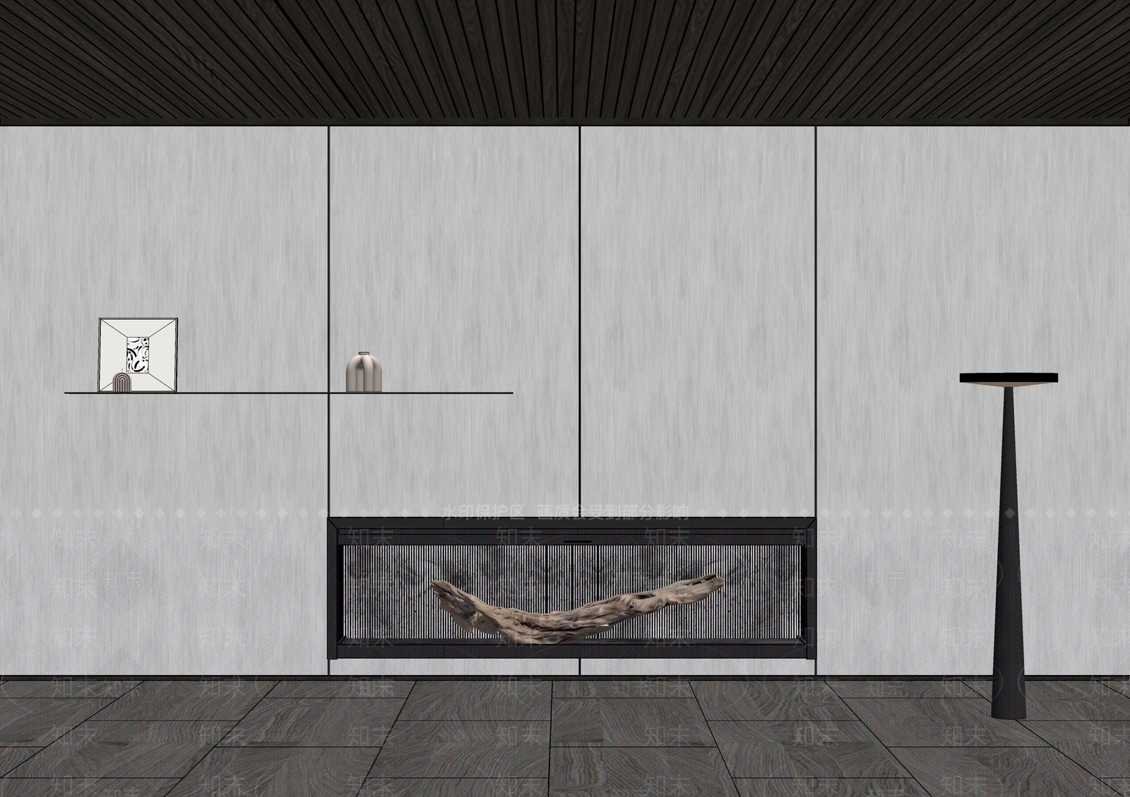 现代背景墙SU模型下载【ID:1199098903】