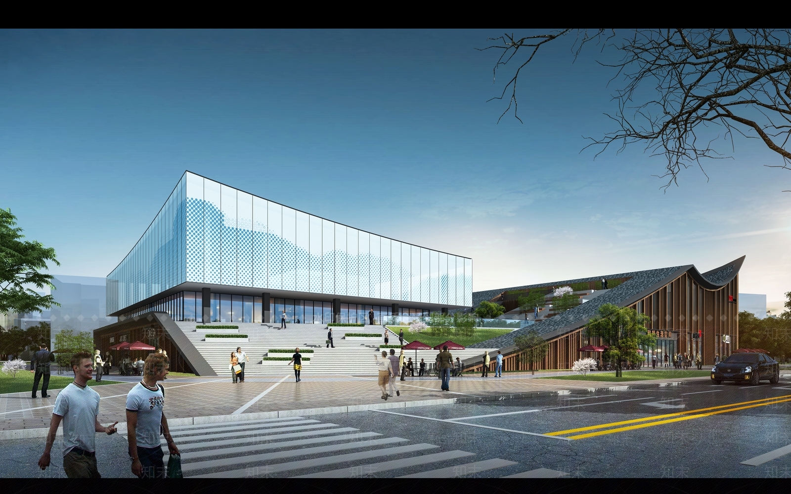 现代小公建SU模型下载【ID:1199101940】