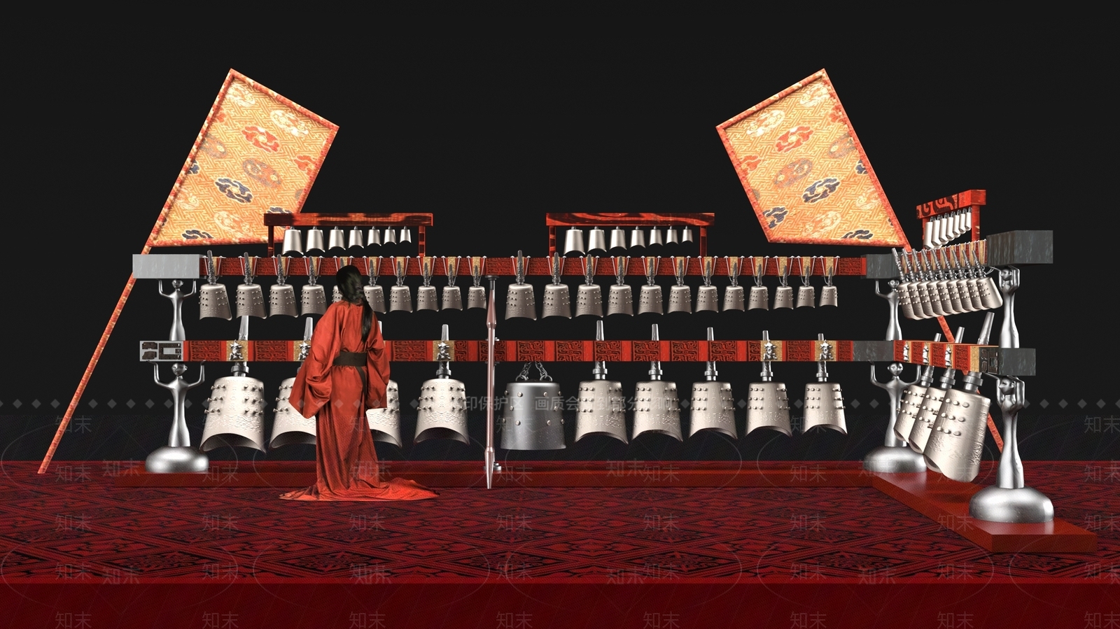 中式其他美陈3D模型下载【ID:1199106555】