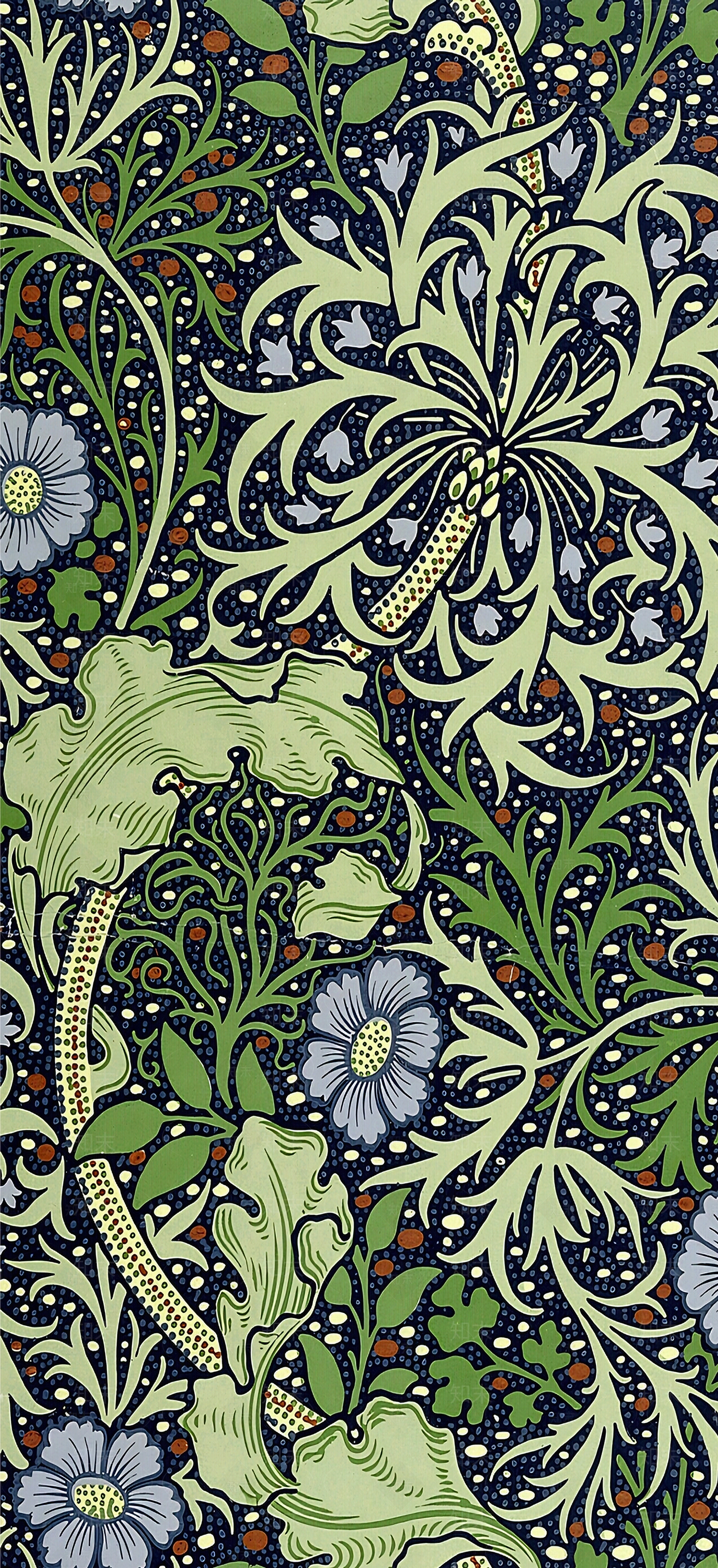 现代北欧植物壁纸贴图下载【ID:1199112633】