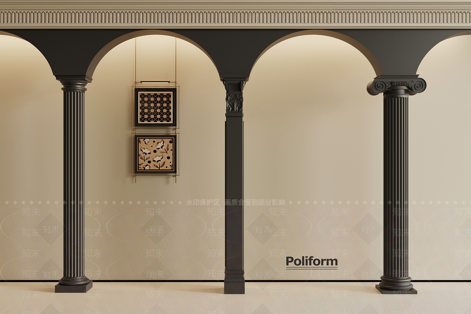 法式欧式柱子SU模型下载【ID:1199114203】