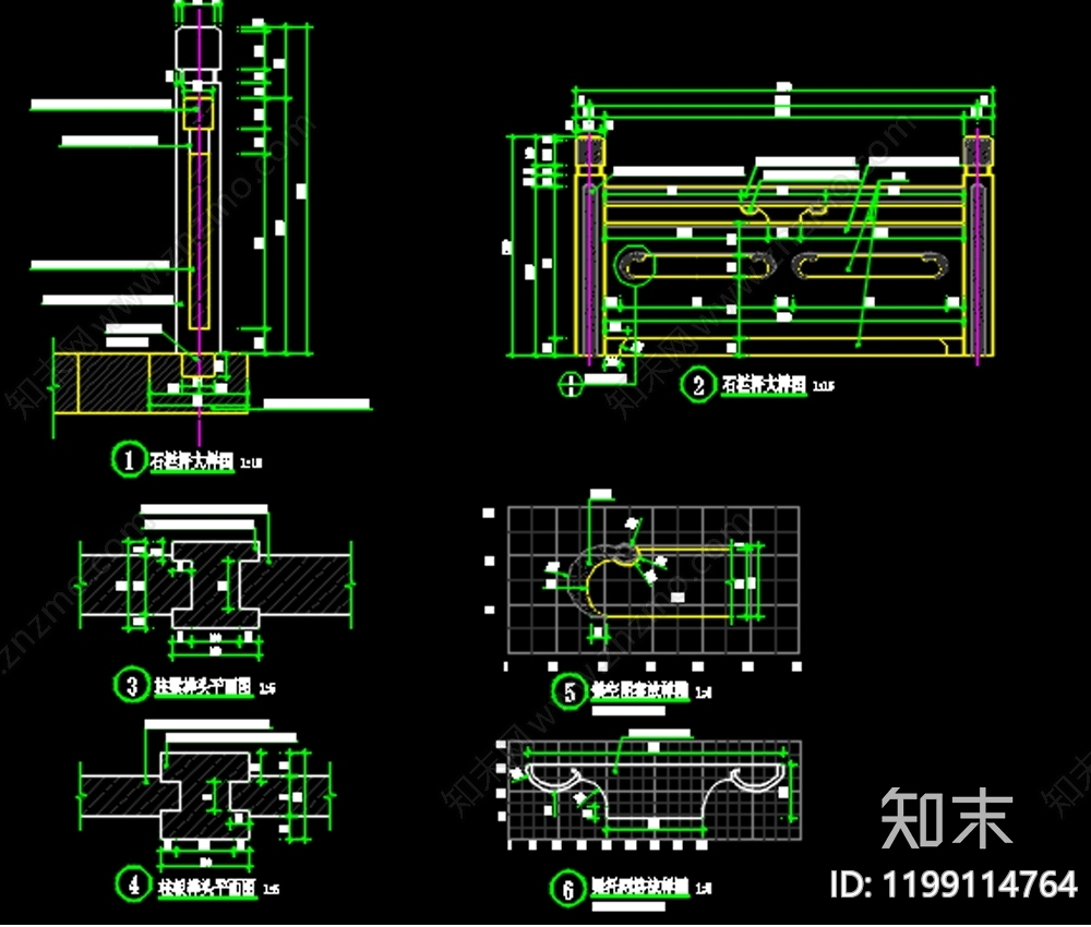 现代综合景观图库cad施工图下载【ID:1199114764】