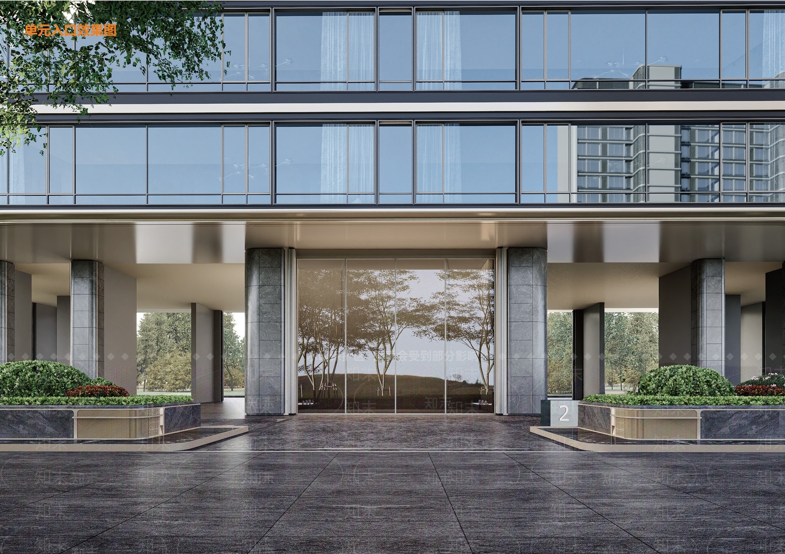 现代多层住宅SU模型下载【ID:1199114983】