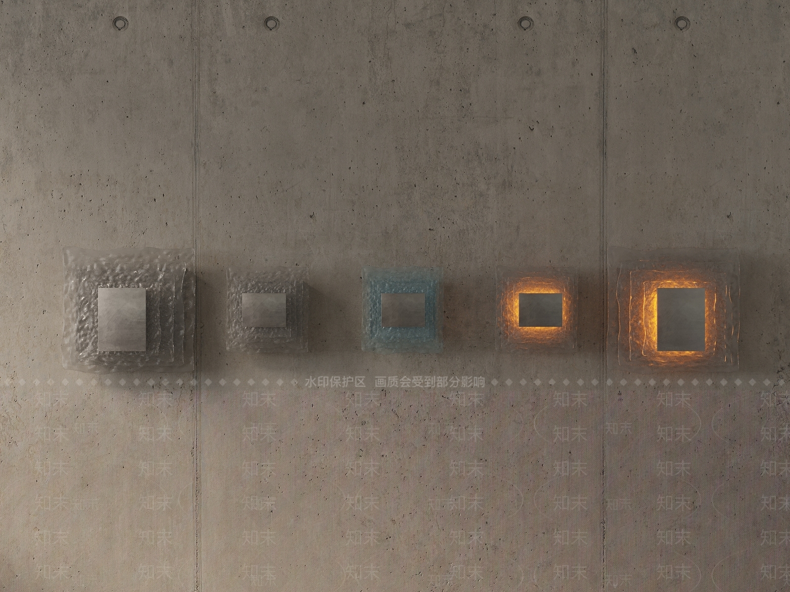 现代中式水晶壁灯3D模型下载【ID:1199114965】