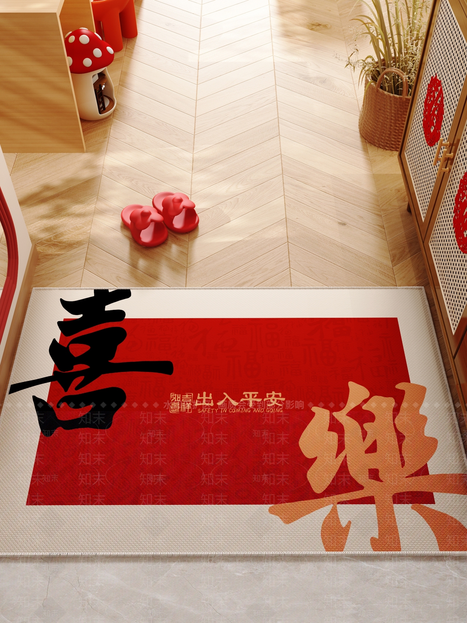 侘寂地毯3D模型下载【ID:1199116833】