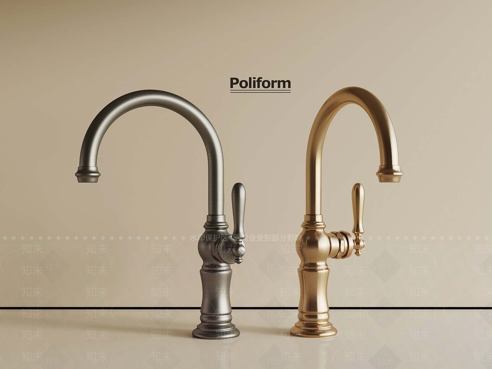 现代水龙头3D模型下载【ID:1199117542】