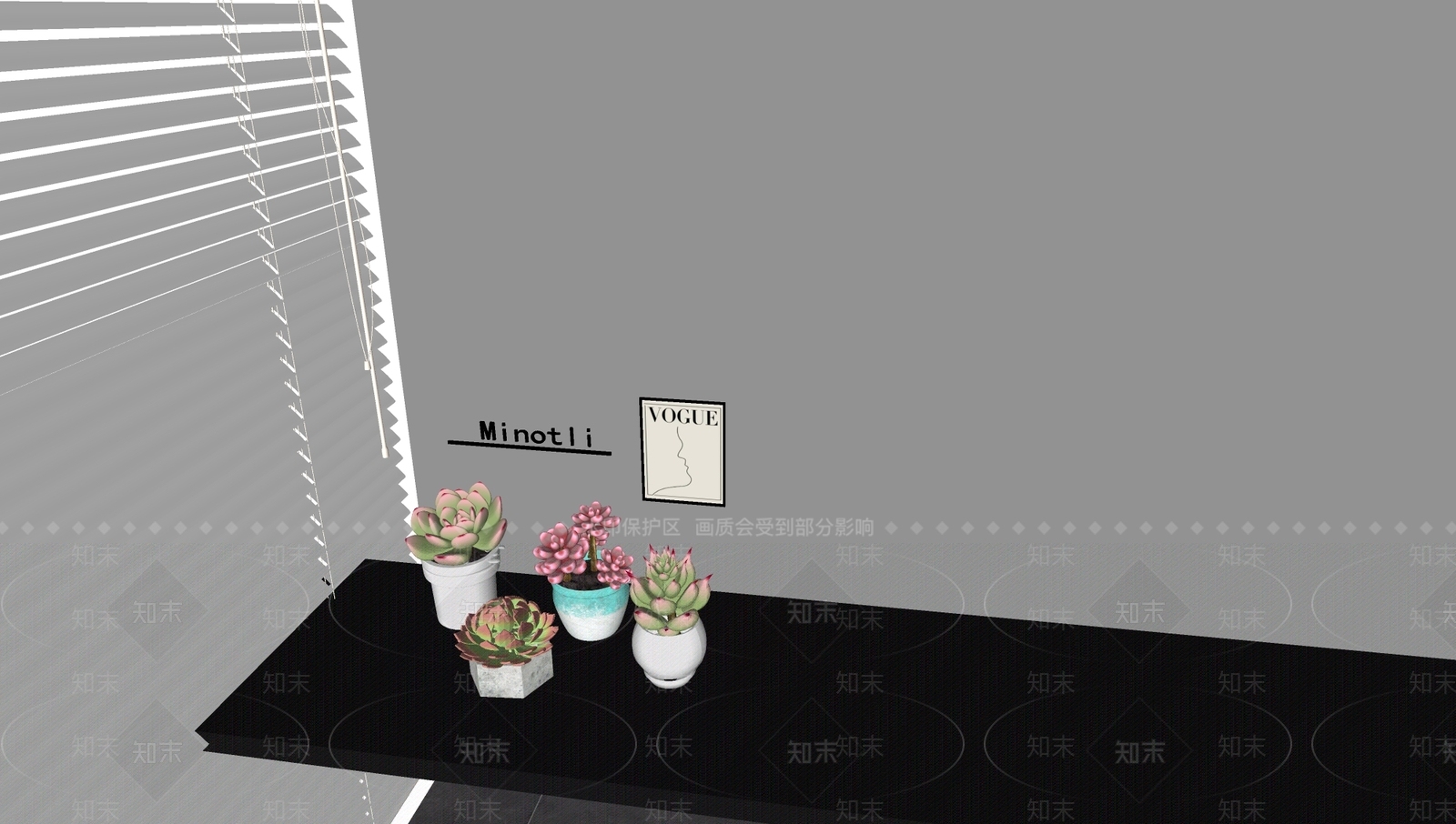 多肉植物SU模型下载【ID:1199117833】