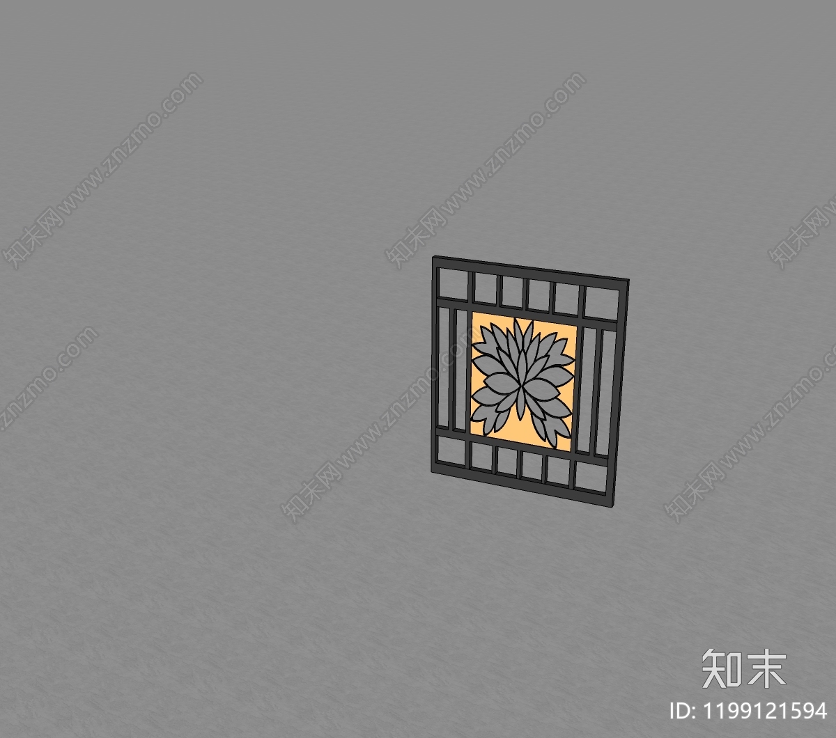 现代围栏护栏SU模型下载【ID:1199121594】