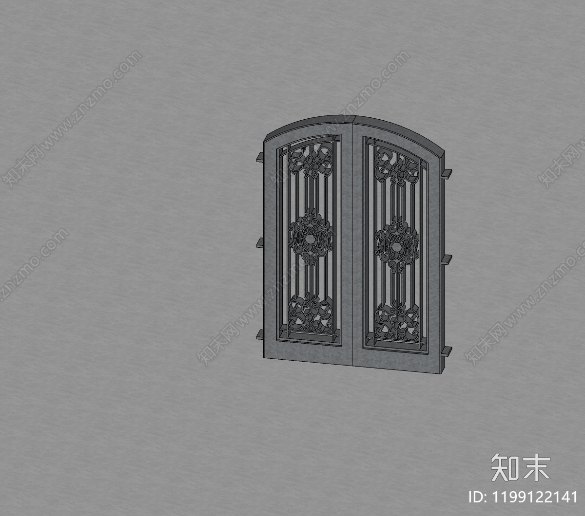 现代庭院门SU模型下载【ID:1199122141】