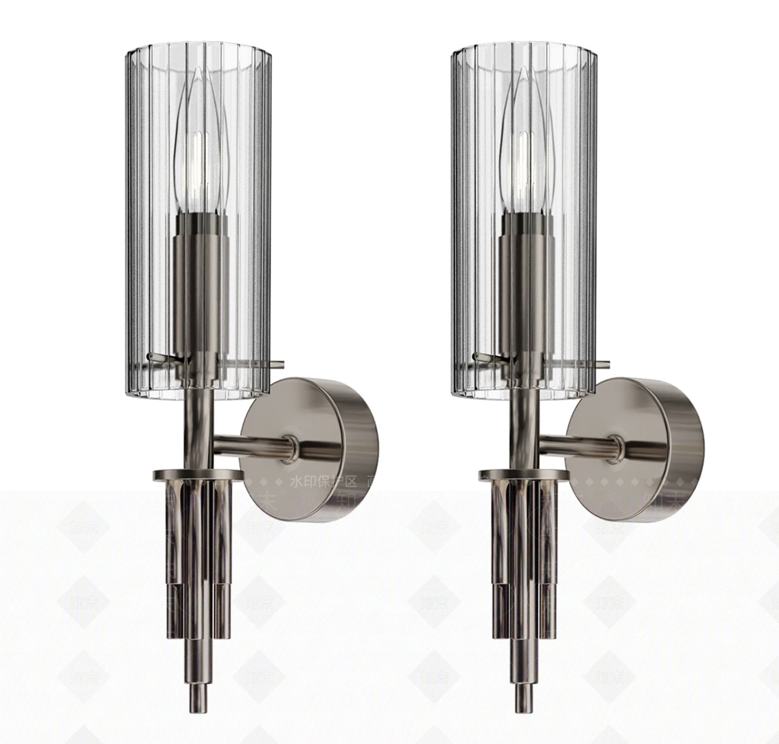 意式轻奢壁灯3D模型下载【ID:1199127345】