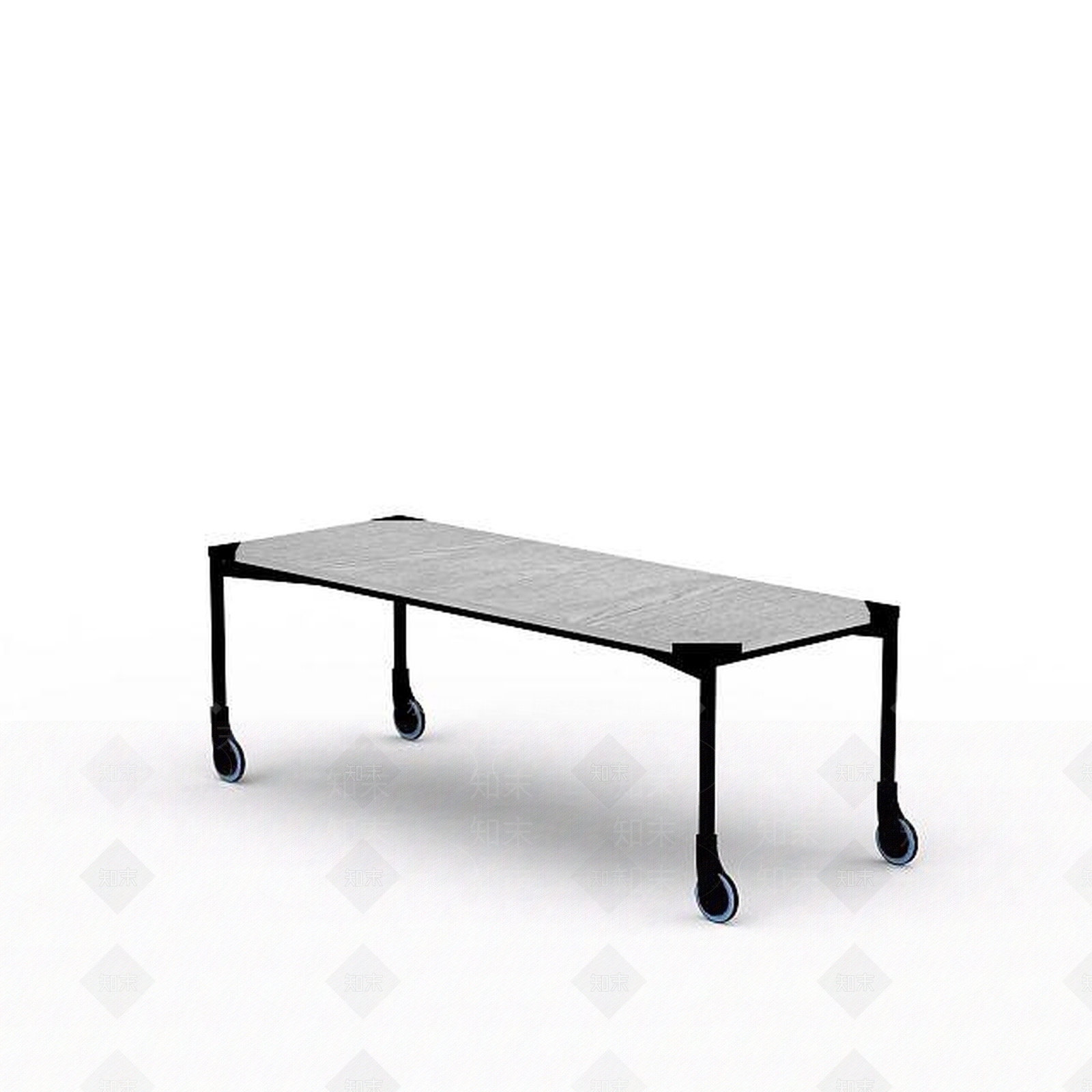 现代可移动的小桌3D模型下载【ID:1199369199】