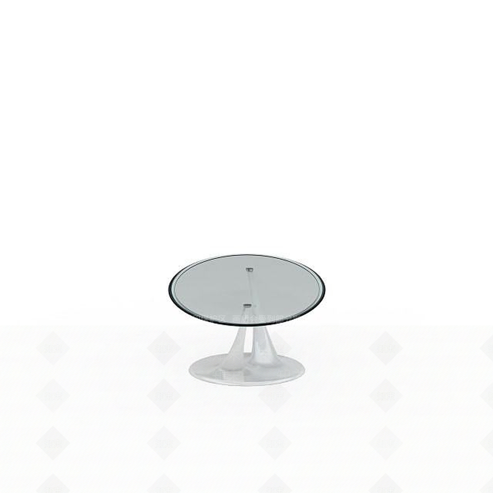 现代圆形玻璃茶几3D模型下载【ID:1199145555】