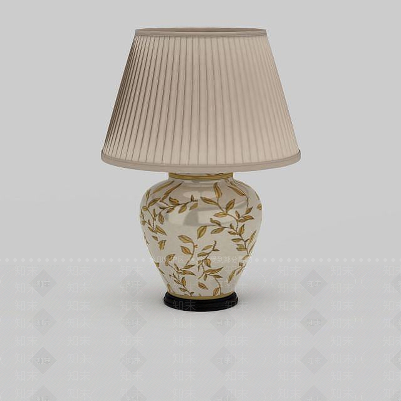 中式台灯3D模型下载【ID:1199145633】