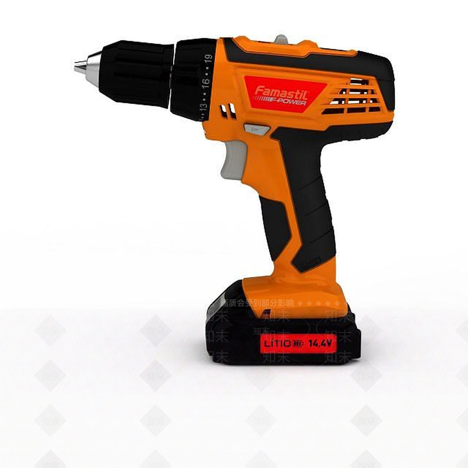 现代手电钻3D模型下载【ID:1199145703】