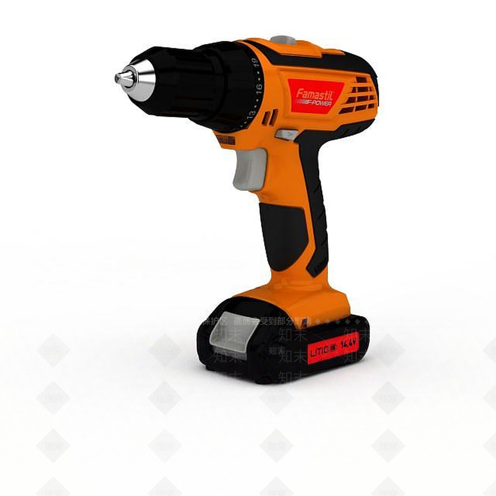 现代手电钻3D模型下载【ID:1199145703】