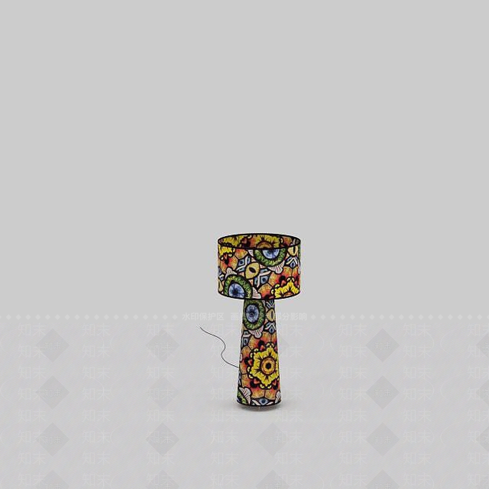 现代五彩落地灯3D模型下载【ID:1199145738】