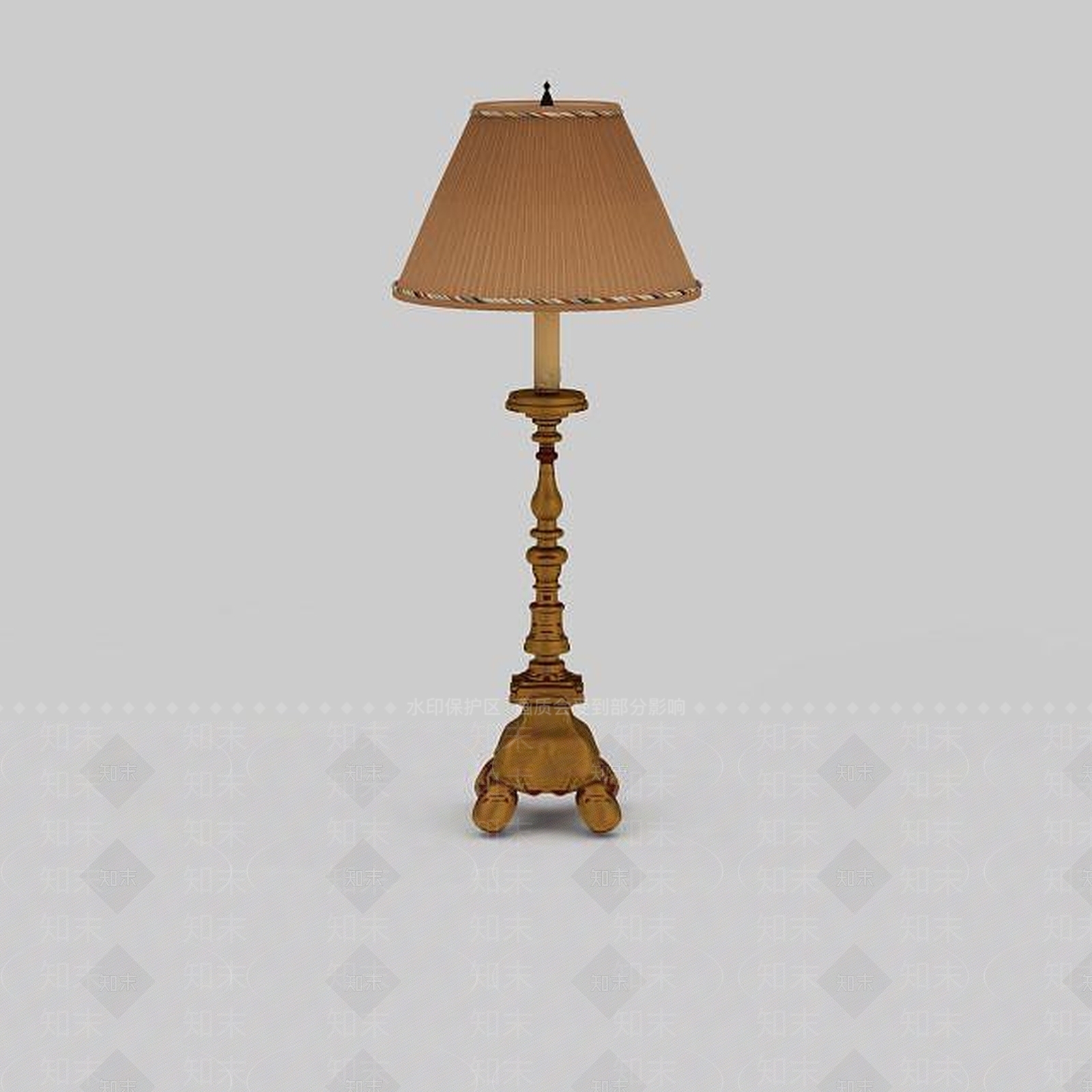 欧式古典欧式落地灯3D模型下载【ID:1199145815】