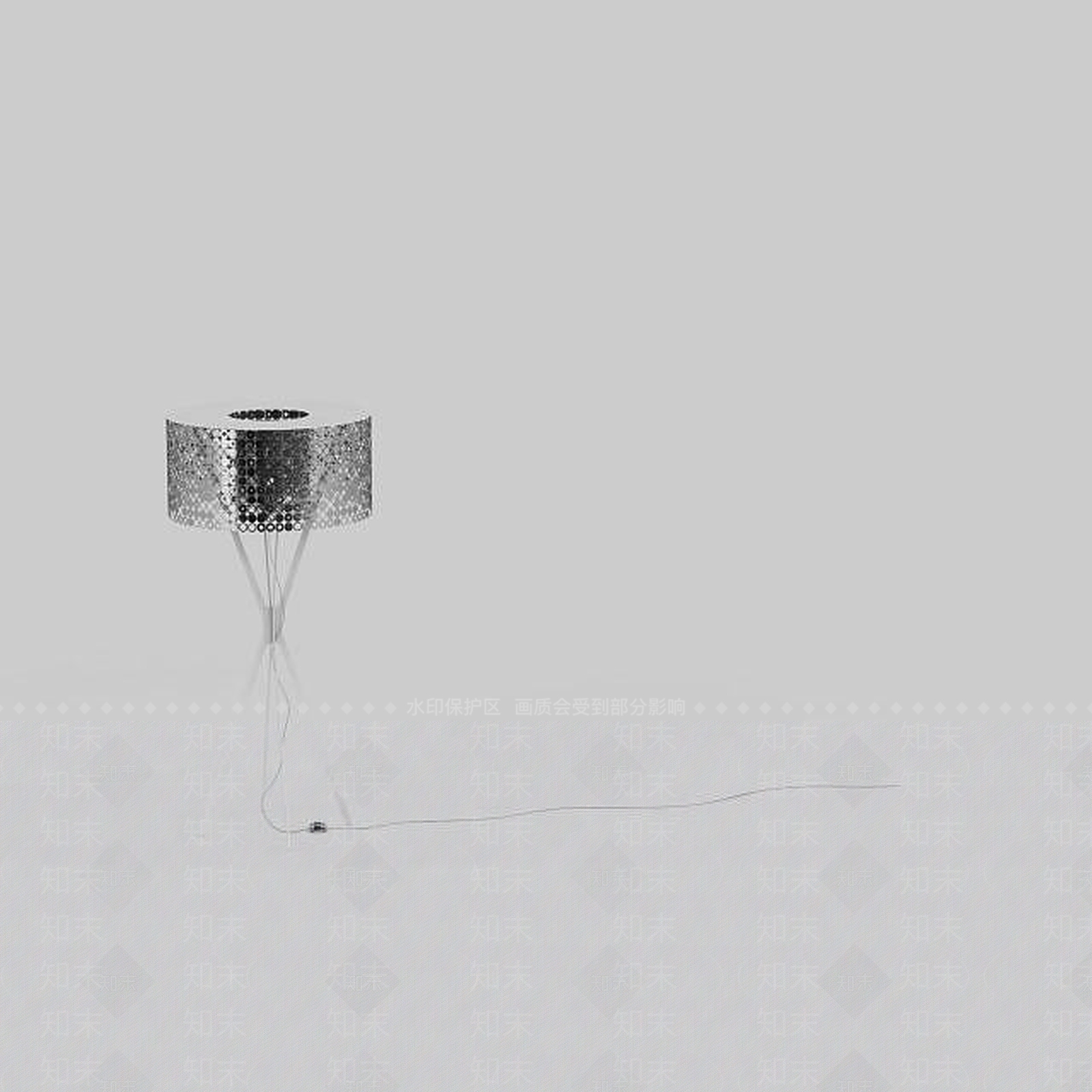 现代金属落地灯3D模型下载【ID:1199146004】