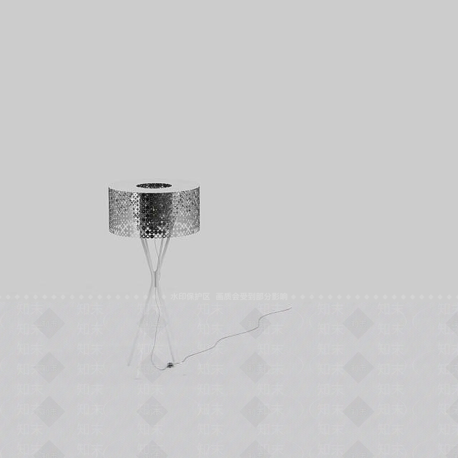 现代金属落地灯3D模型下载【ID:1199146004】