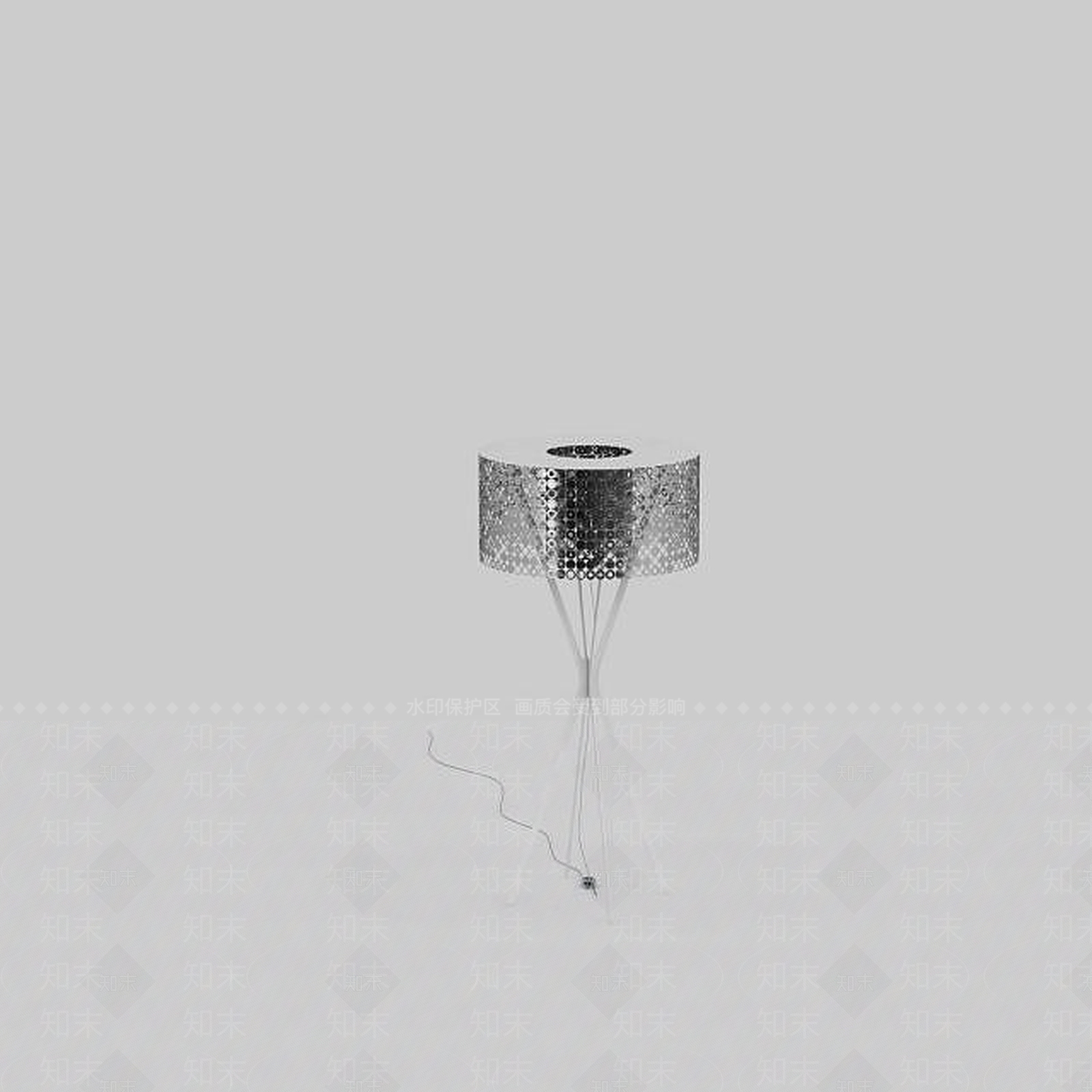 现代金属落地灯3D模型下载【ID:1199146004】