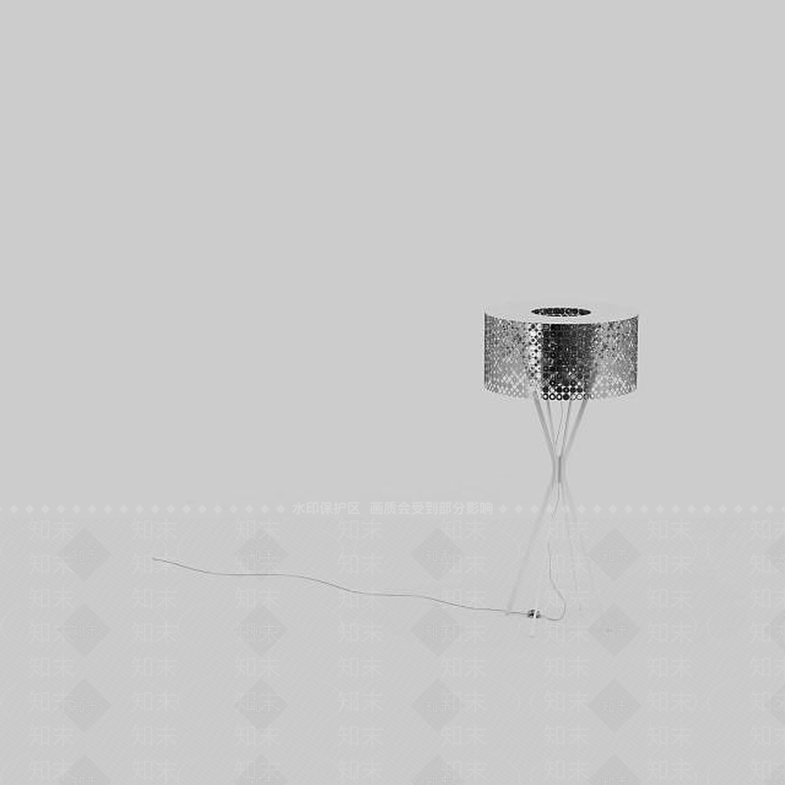 现代金属落地灯3D模型下载【ID:1199146004】