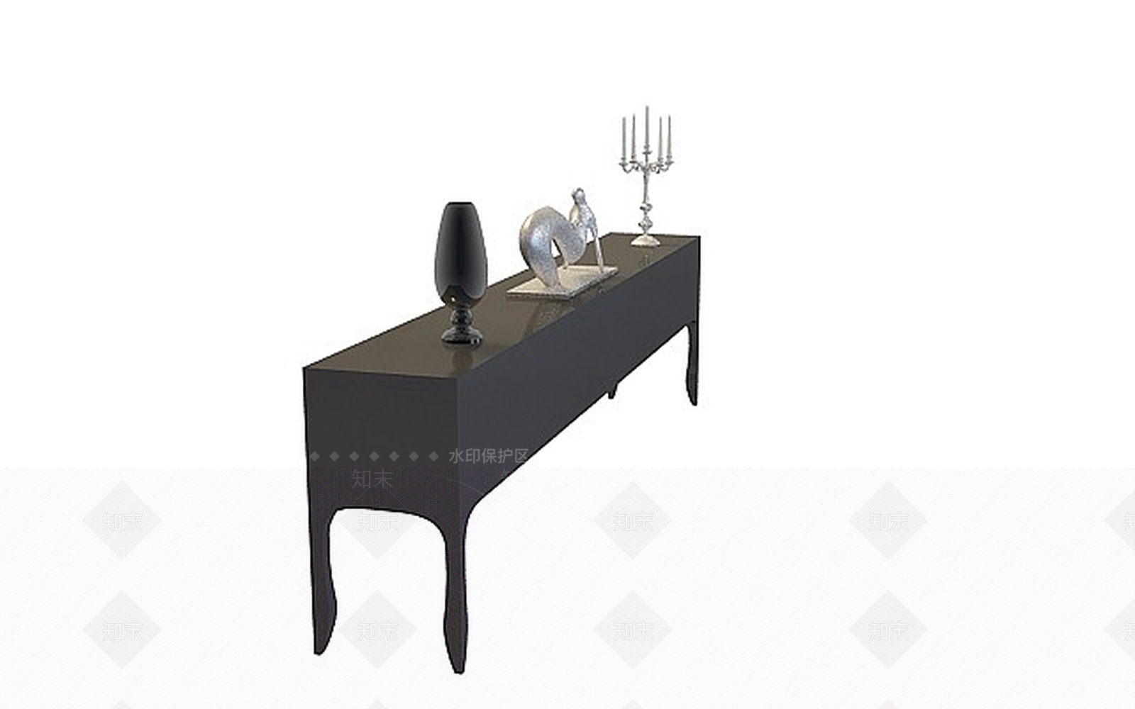 现代边柜组合3D模型下载【ID:1199146344】