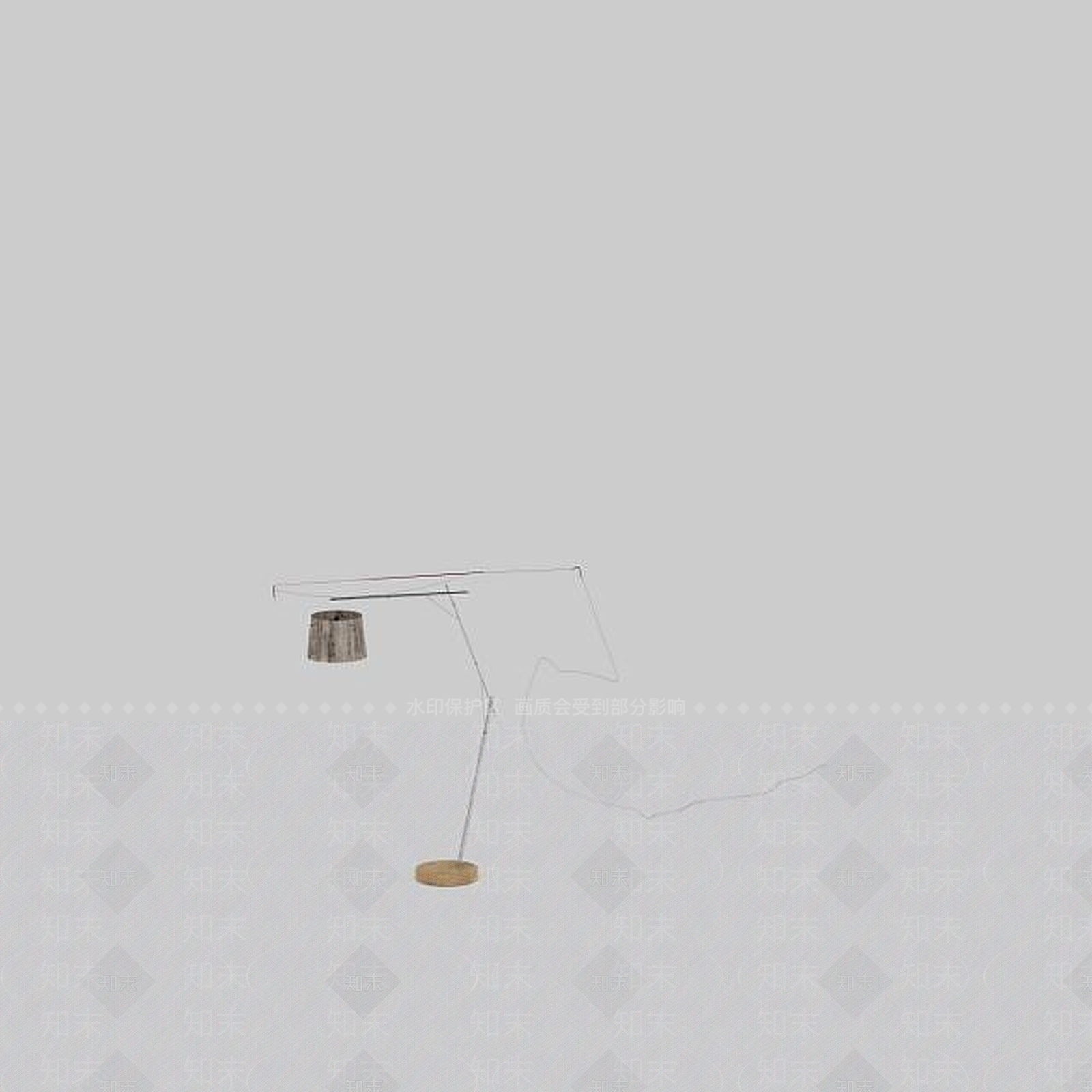 现代折叠式落地灯3D模型下载【ID:1199146309】