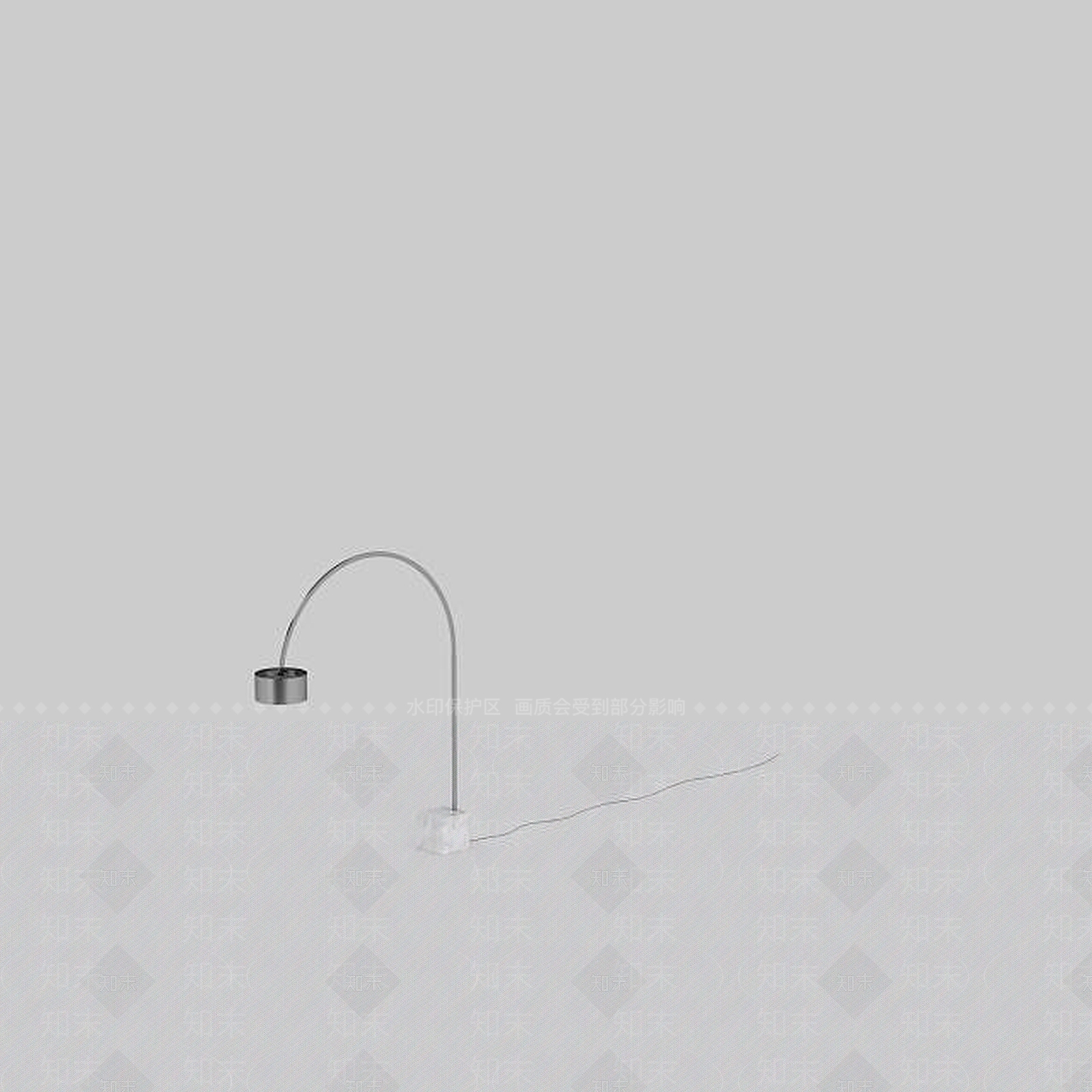 现代创意鱼竿落地灯3D模型下载【ID:1199146447】
