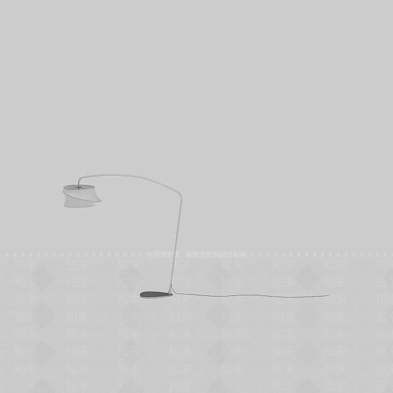 现代弯折落地灯3D模型下载【ID:1199146580】