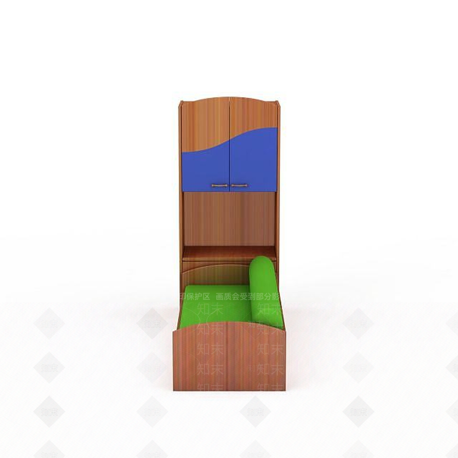 现代衣柜3D模型下载【ID:1199369208】