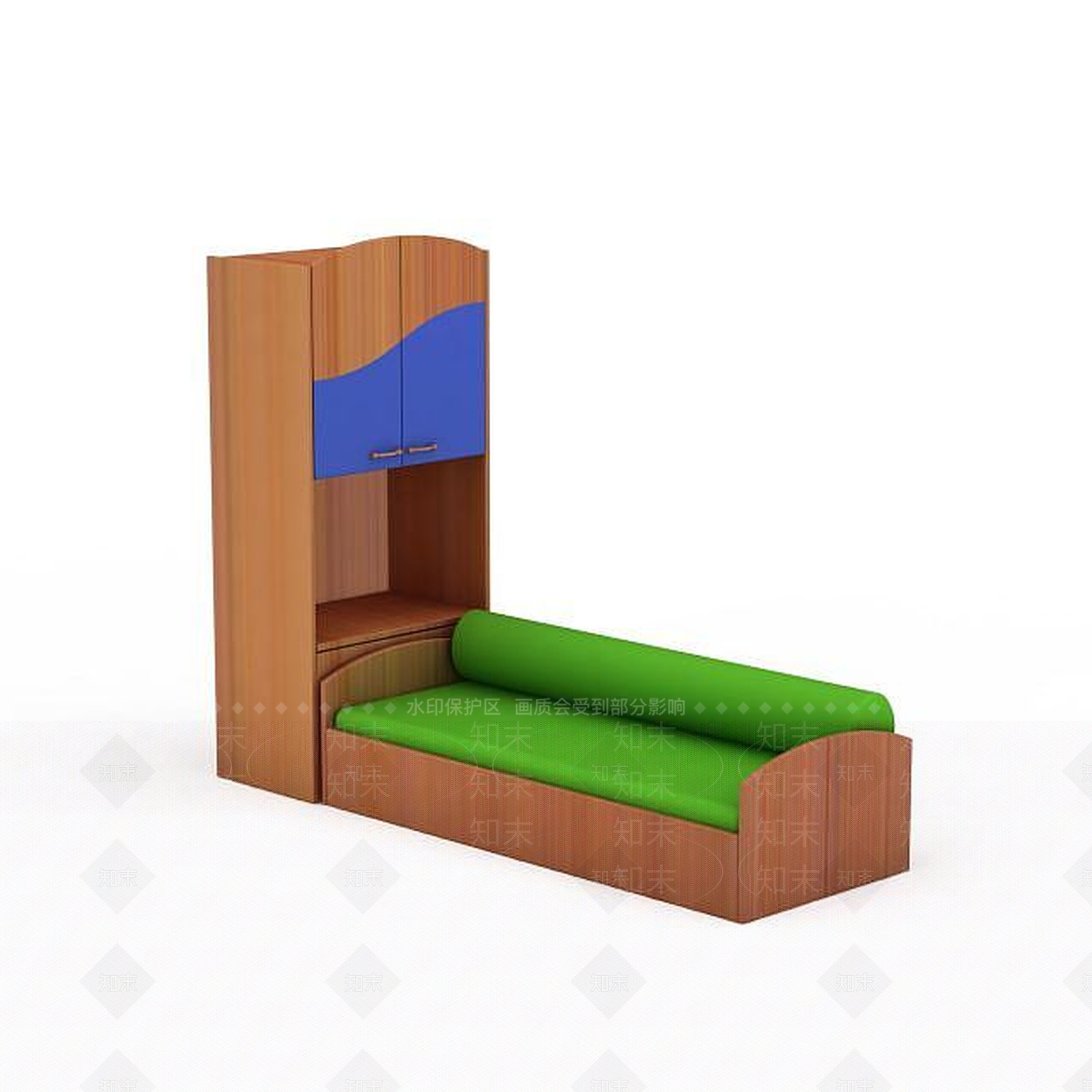 现代衣柜3D模型下载【ID:1199369208】