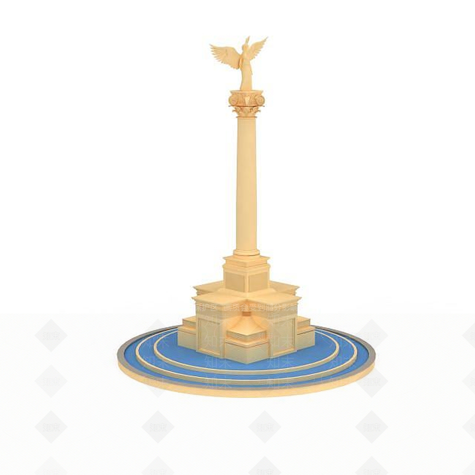 现代雕塑3D模型下载【ID:1199146779】