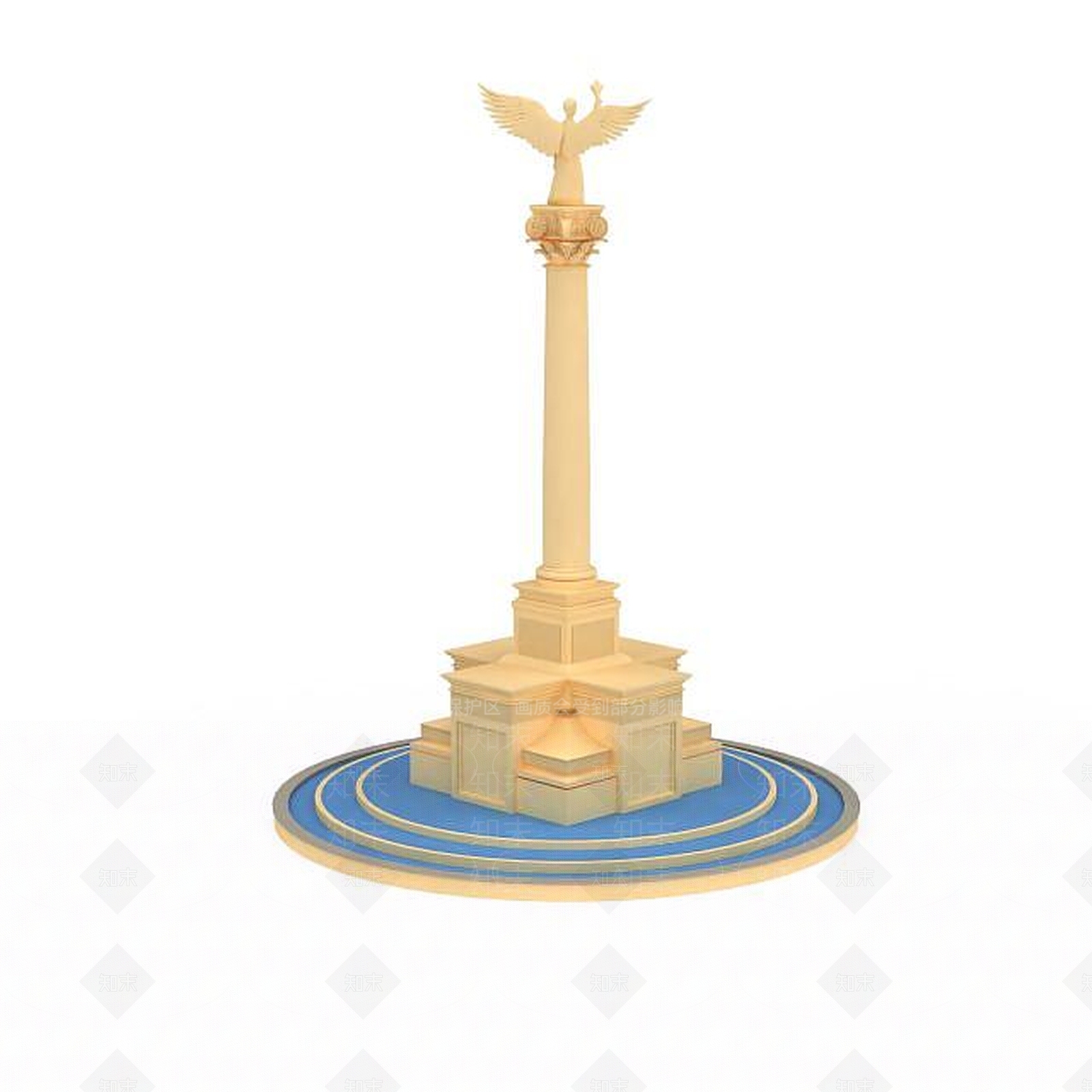现代雕塑3D模型下载【ID:1199146779】