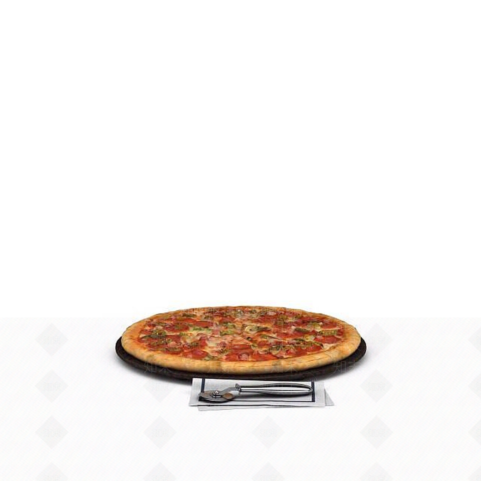 现代披萨饼3D模型下载【ID:1199147353】