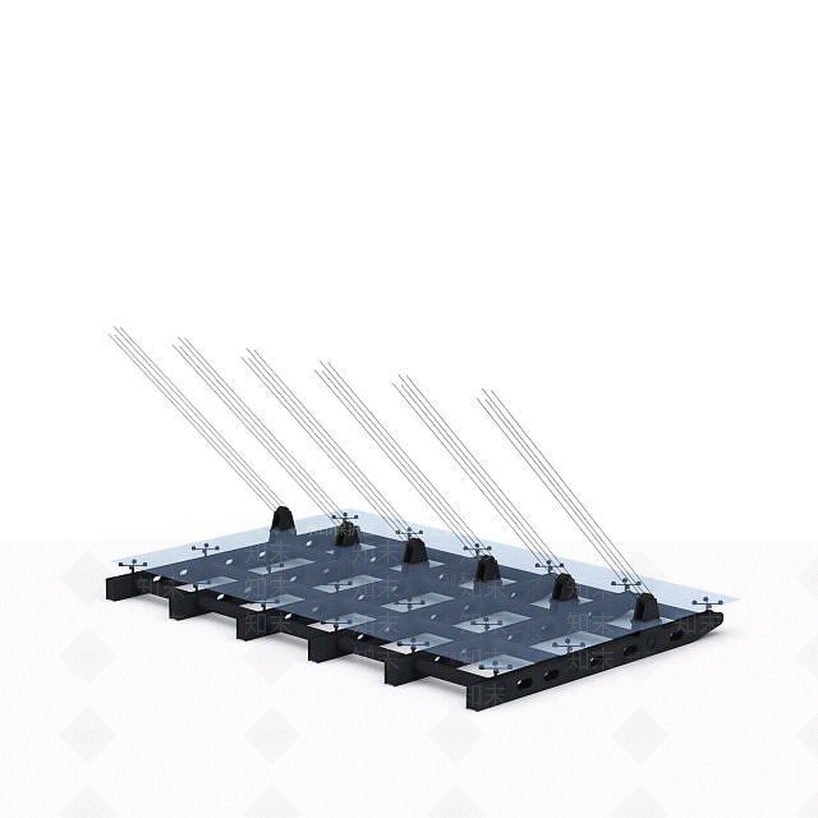 现代玻璃雨棚3D模型下载【ID:1199150927】