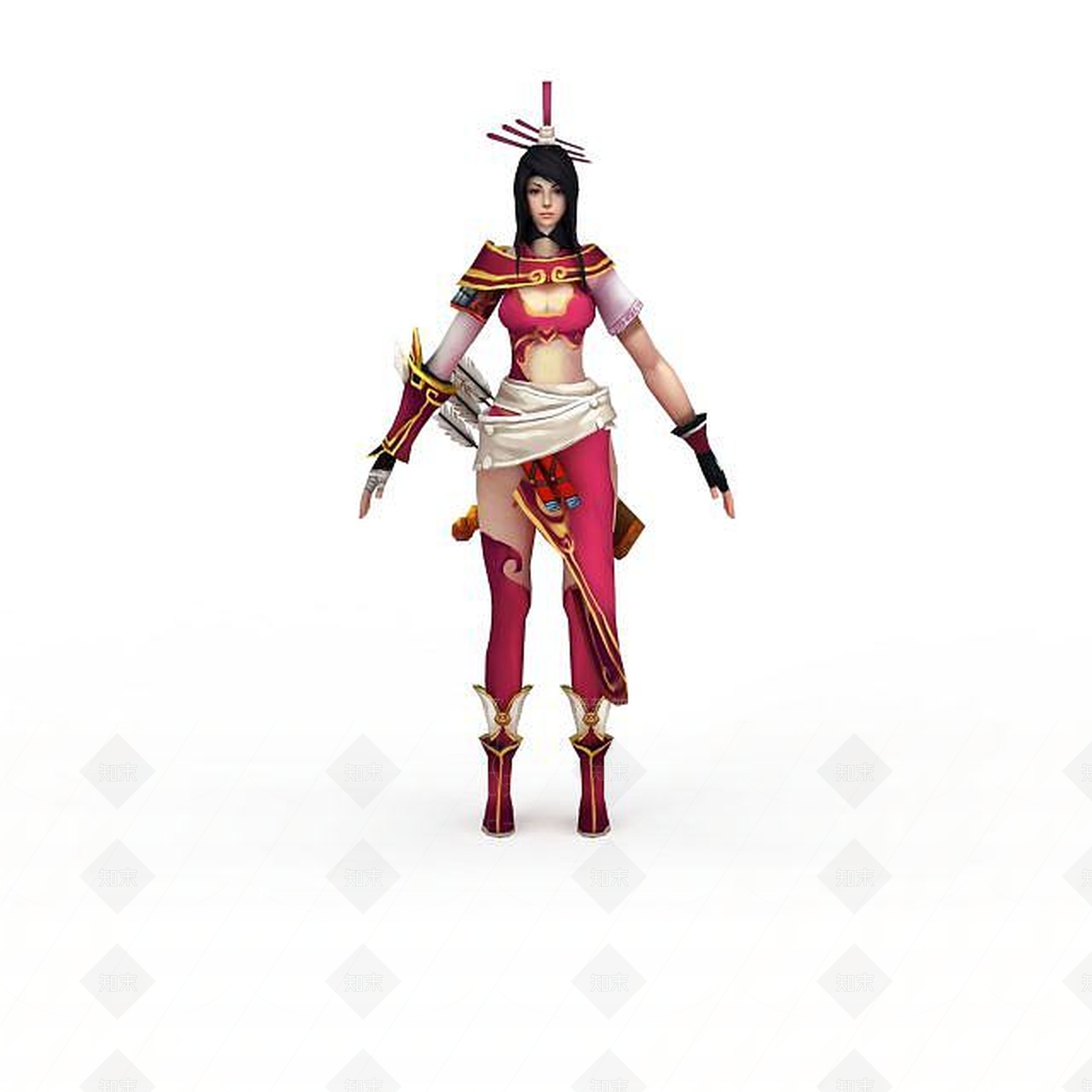 现代古代网游角色3D模型下载【ID:1199152579】