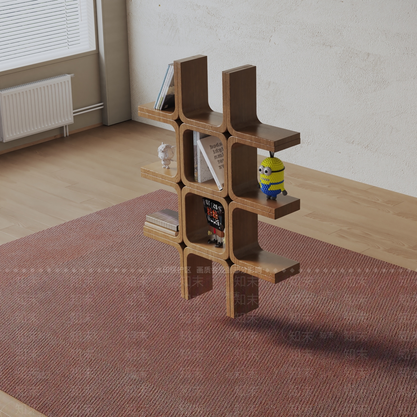 现代书架3D模型下载【ID:1199152941】