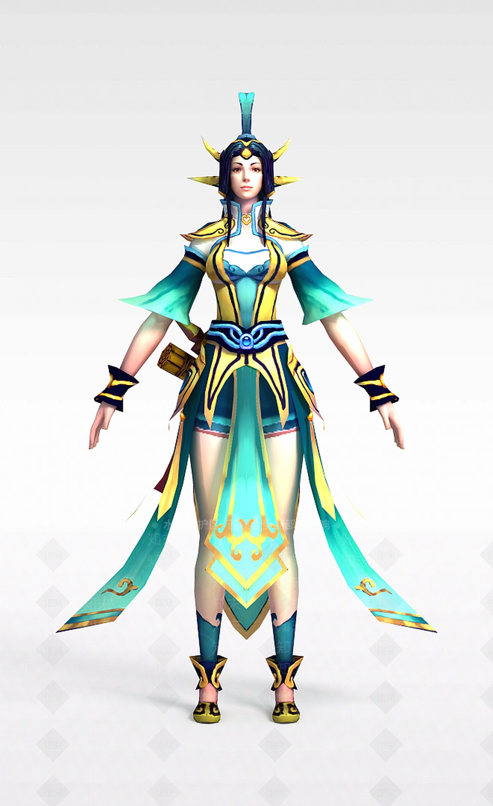 现代网游女性角色3D模型下载【ID:1199152948】