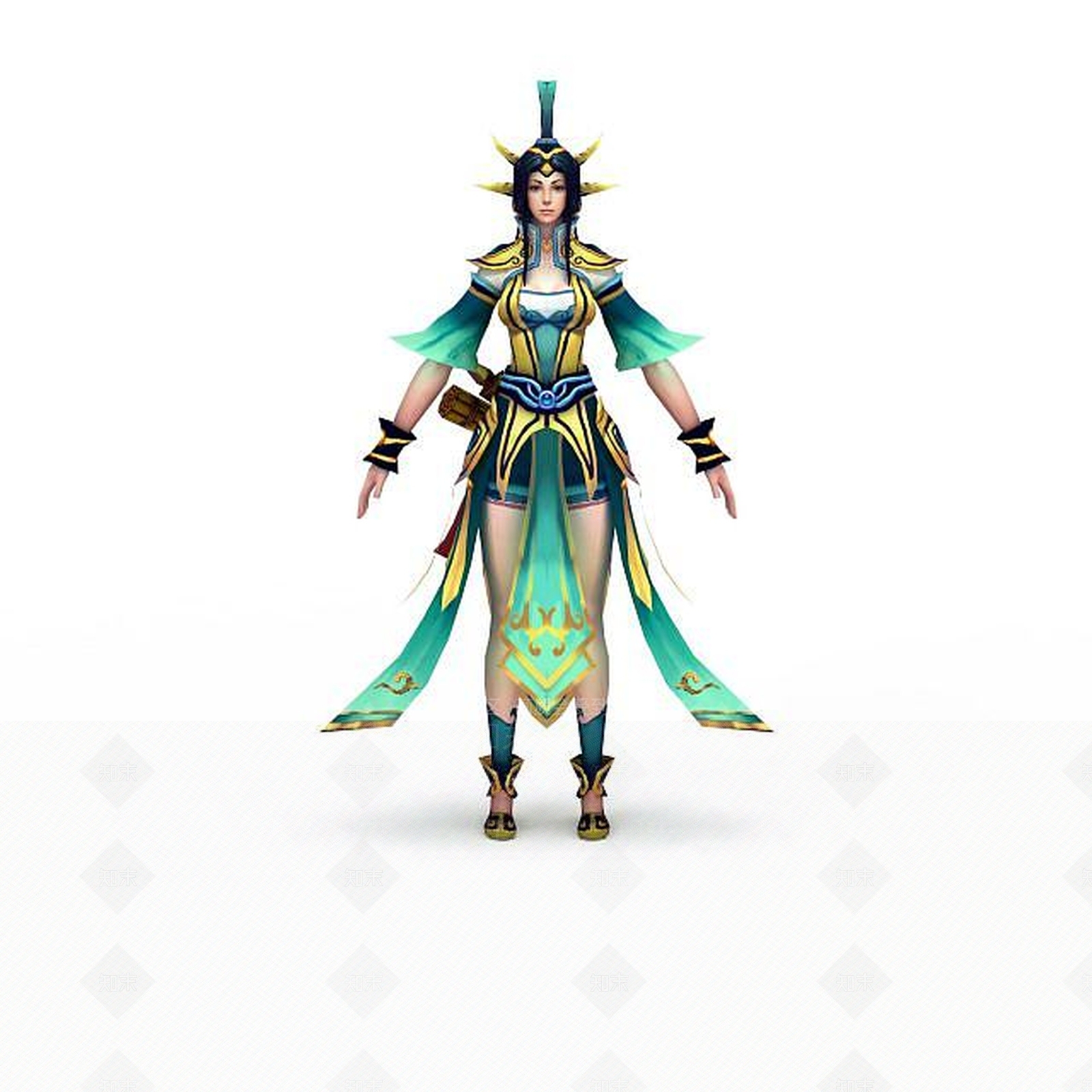 现代网游女性角色3D模型下载【ID:1199152948】