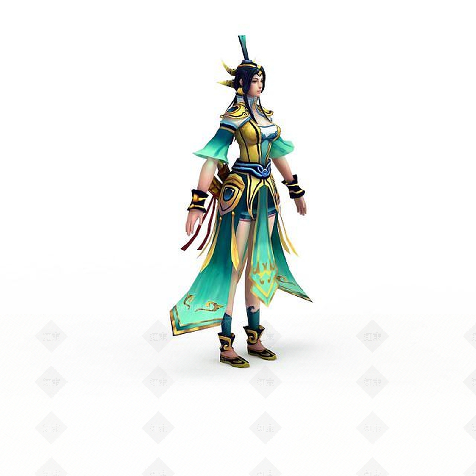 现代网游女性角色3D模型下载【ID:1199152948】