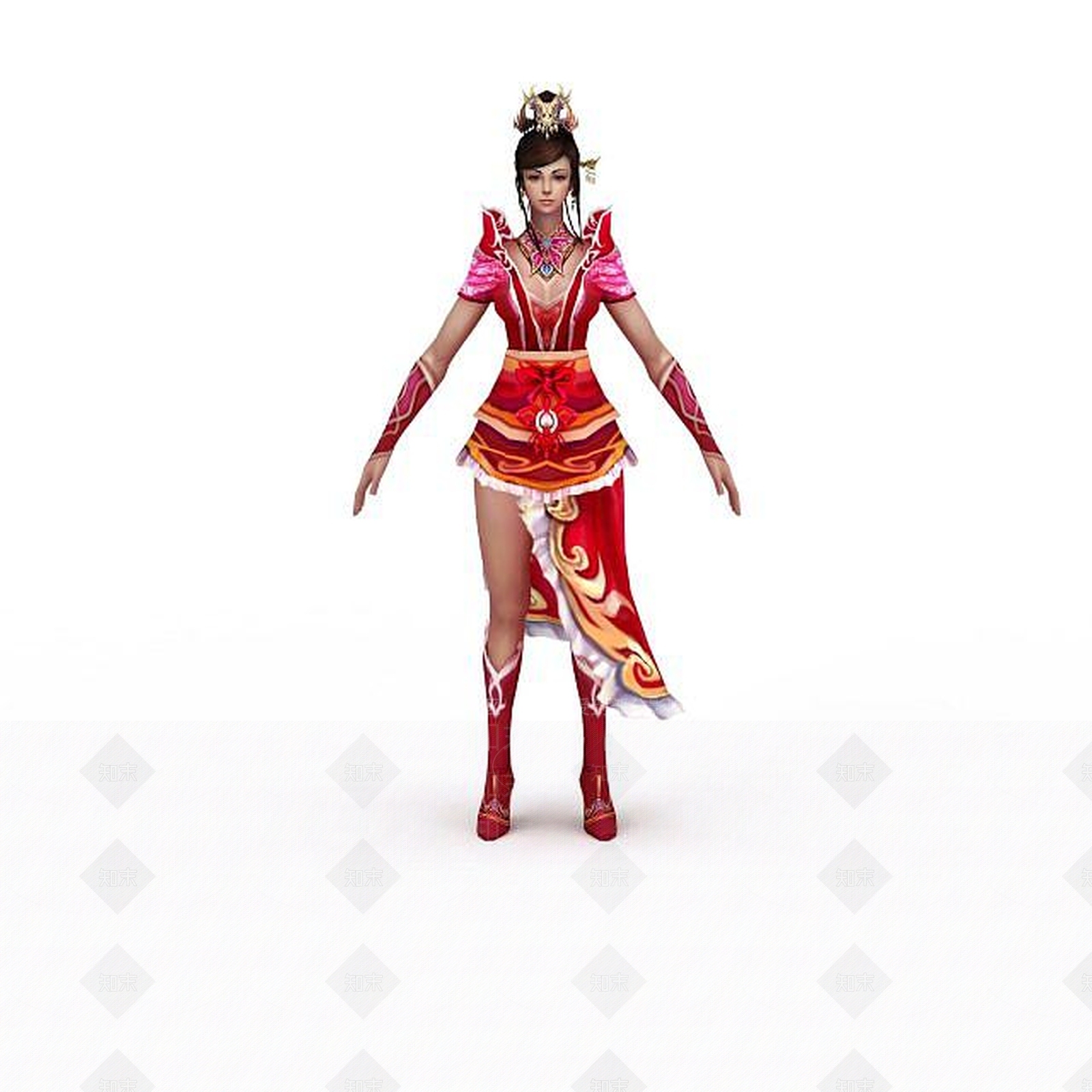 现代女性网游角色3D模型下载【ID:1199153384】