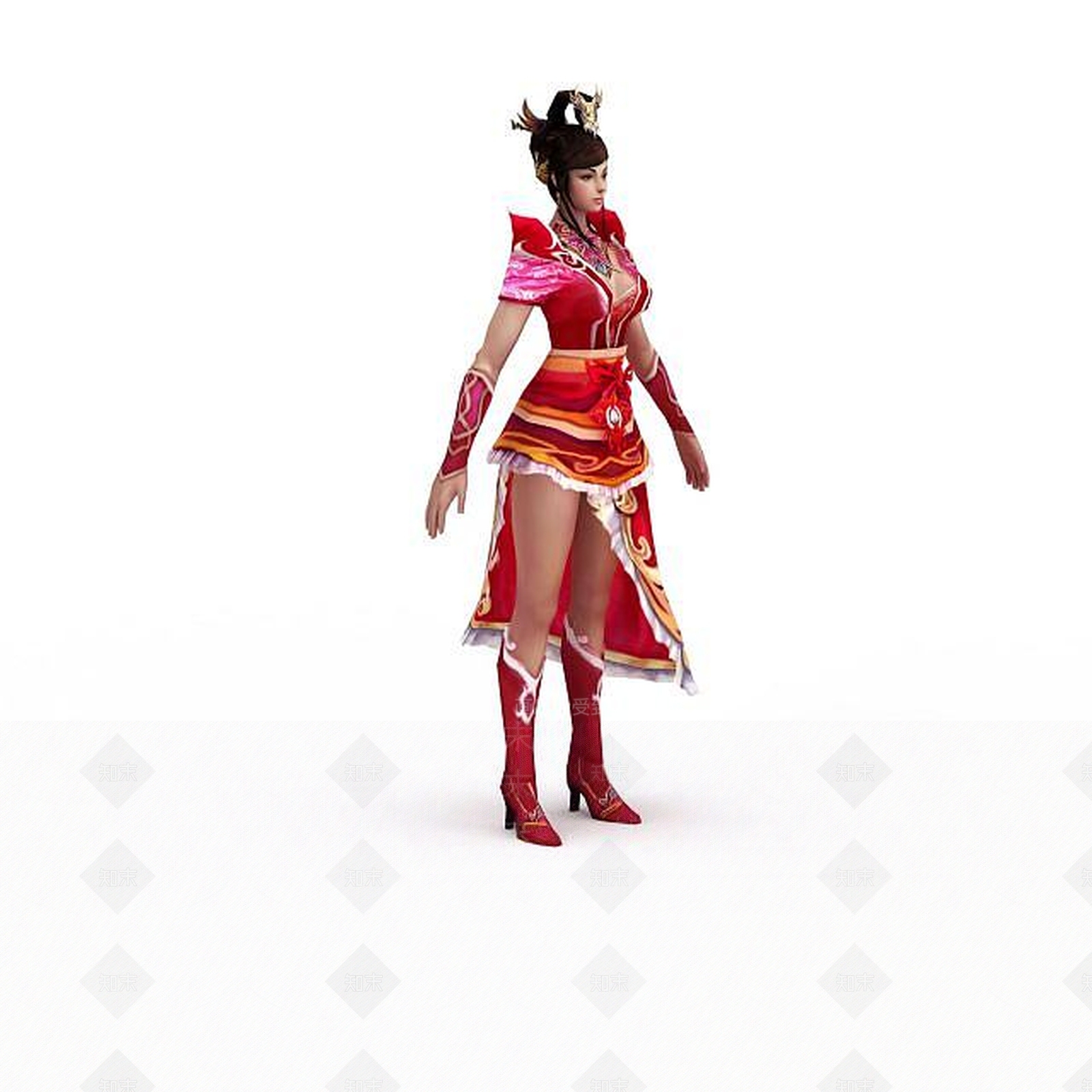 现代女性网游角色3D模型下载【ID:1199153384】