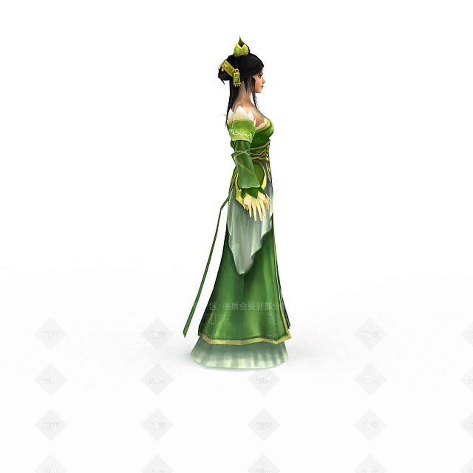 现代仙侠网游角色3D模型下载【ID:1199153421】