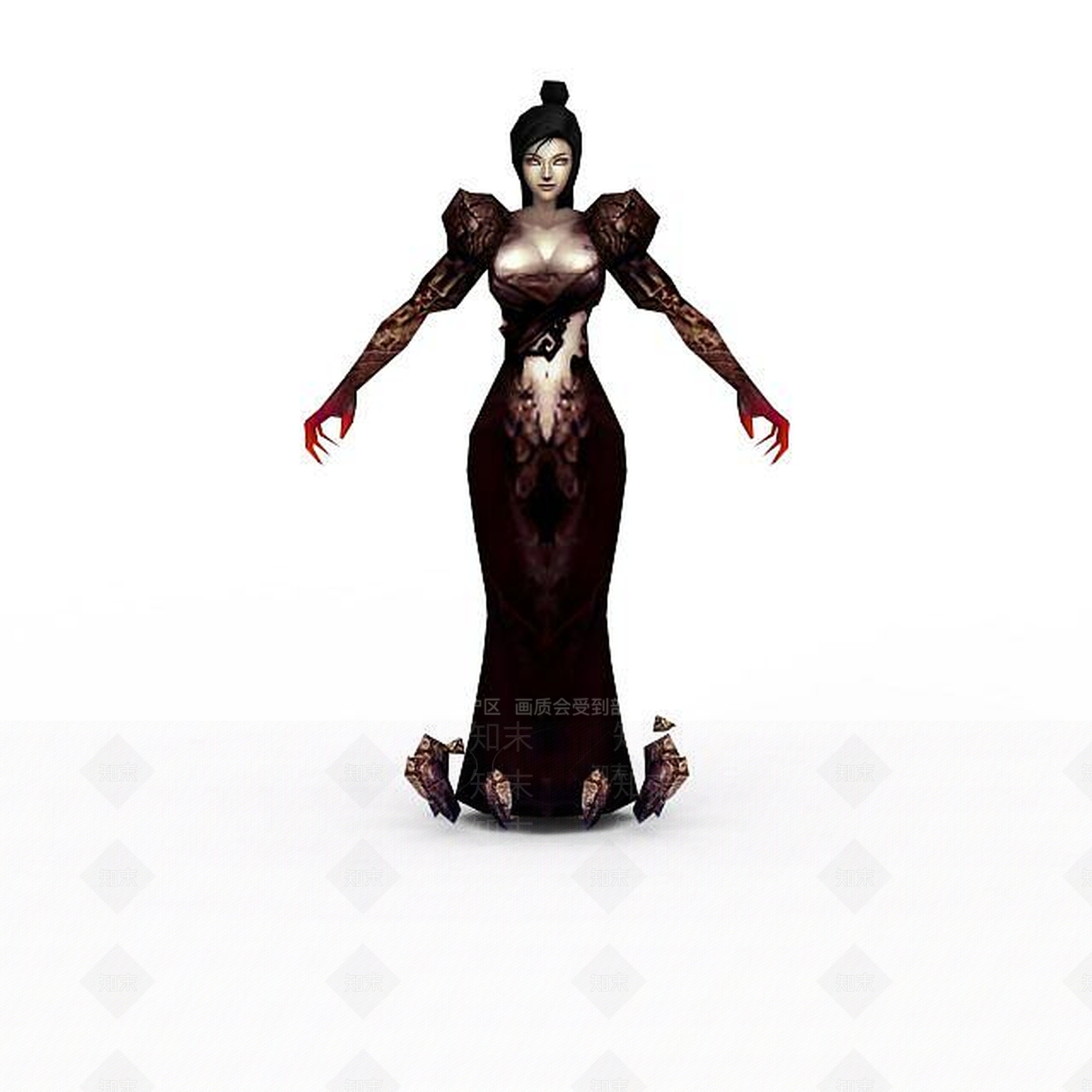 现代网游女巫角色3D模型下载【ID:1199153581】