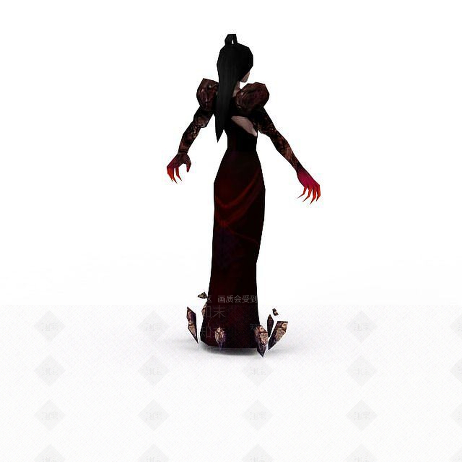 现代网游女巫角色3D模型下载【ID:1199153581】