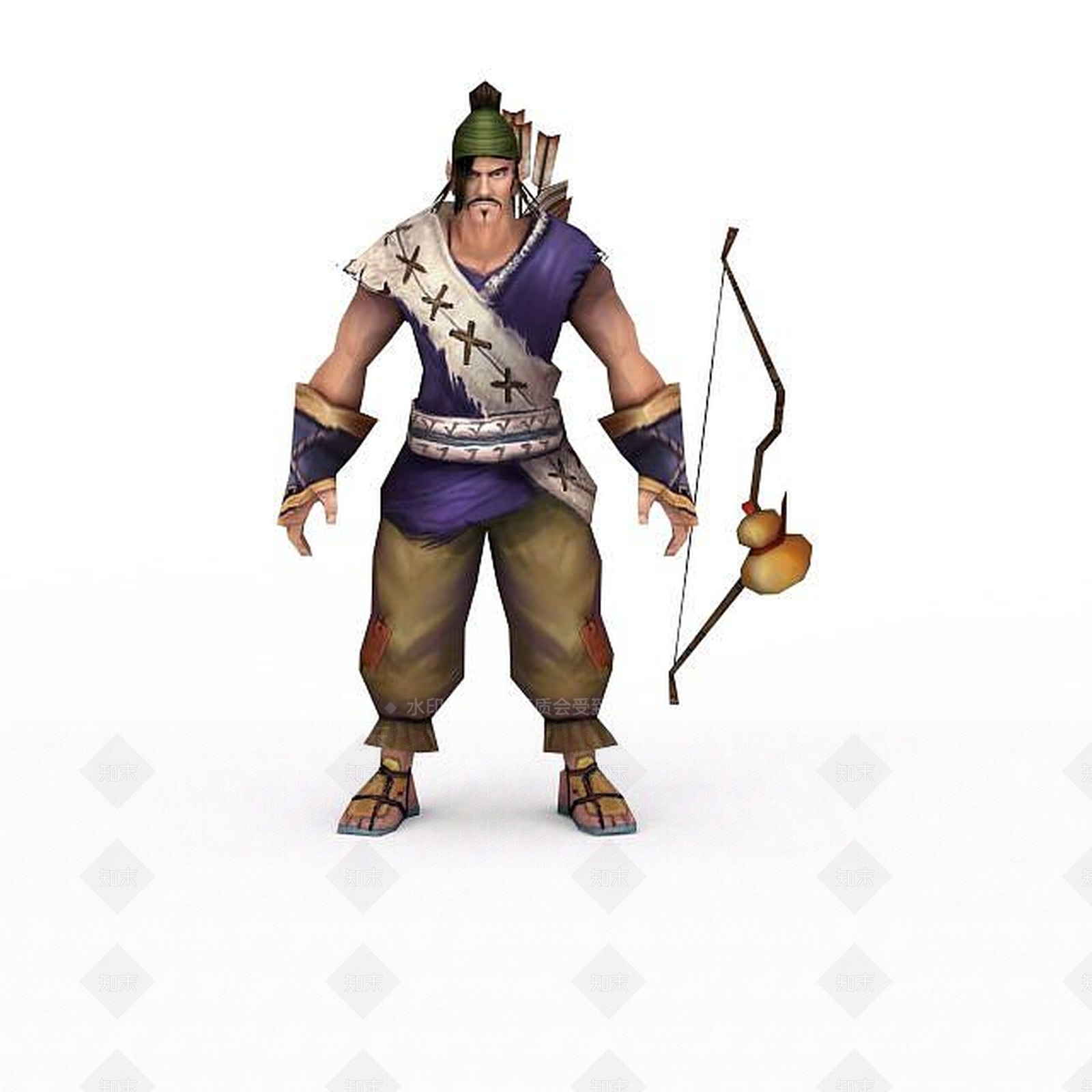 现代游戏猎人角色3D模型下载【ID:1199153586】