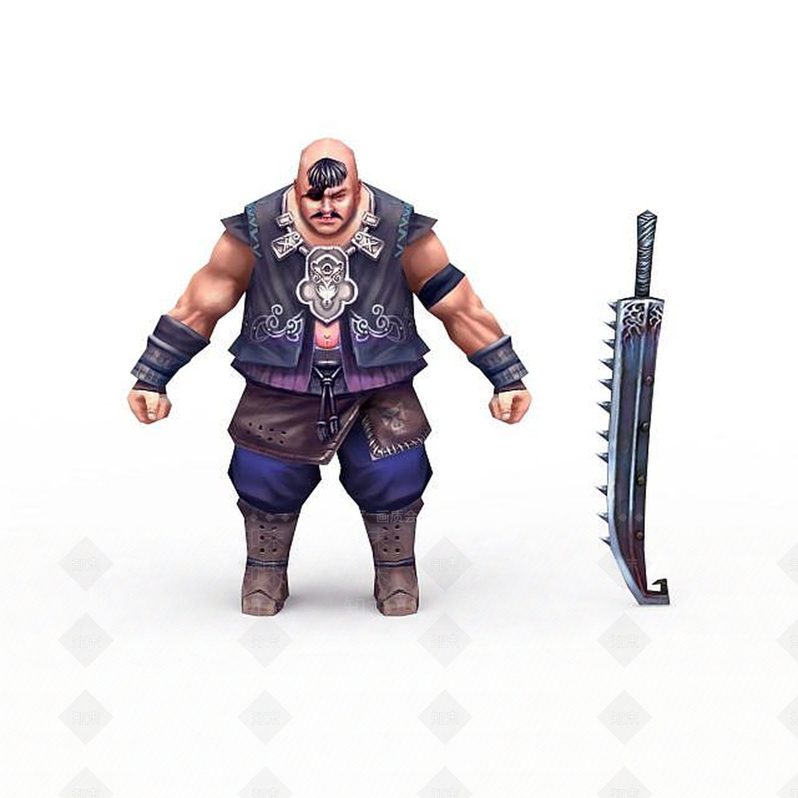 现代网游武夫角色3D模型下载【ID:1199153847】